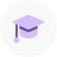 Graduation hat icon