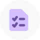 Checklist purple icon
