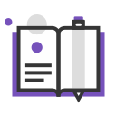 book and pen icon