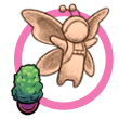 Butterfly avatar with a plant